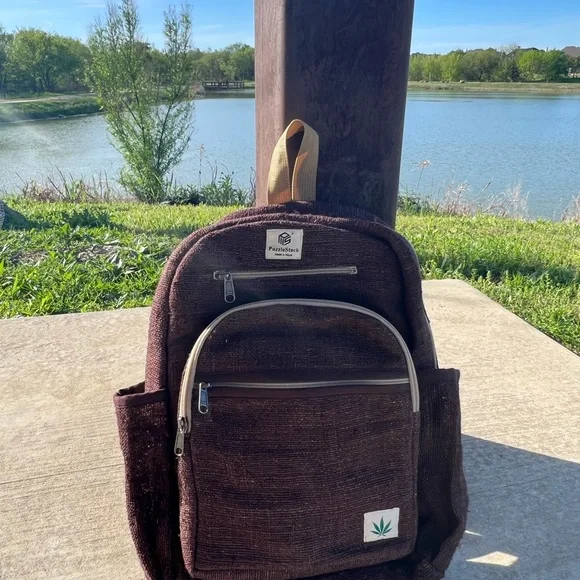 Kailash Himalayan Pure Hemp Brown Backpack - Picture 12 of 16